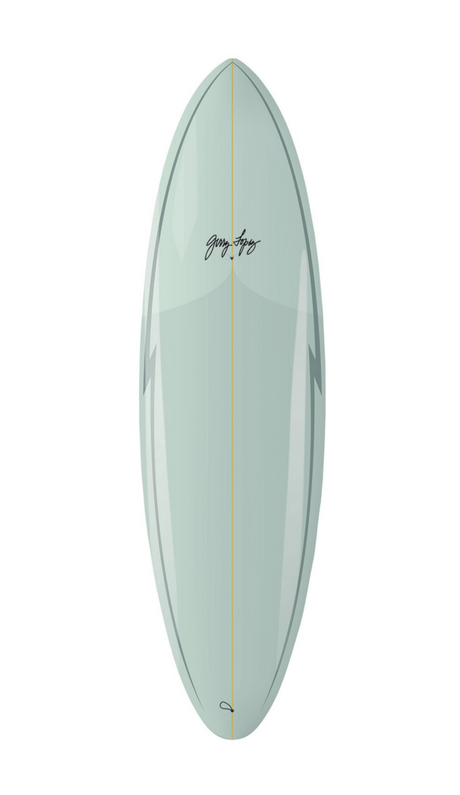 7'6" Gerry Lopez Midway Fusion Poly FCS II - Planche Surf MidlenghtFunboard / HybrideSurftech