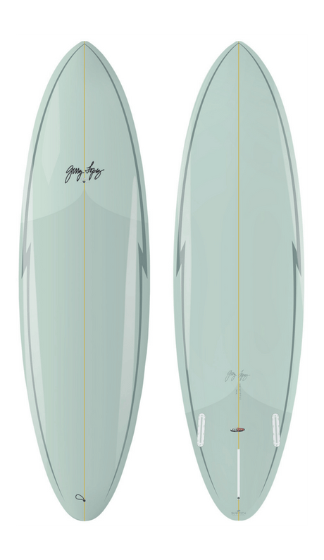 7'6" Gerry Lopez Midway Fusion Poly FCS II - Planche Surf MidlenghtFunboard / HybrideSurftech