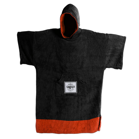 Sniper Black/red Tail Poncho De Surf Adulte