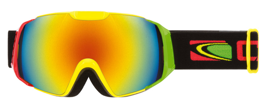Platin Snowboard-Maske für Erwachsene