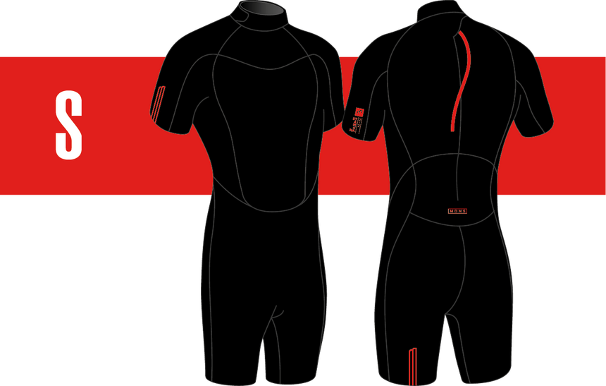 2/2 Shorty Stamiina Flatlock - Combinaison Surf Homme
