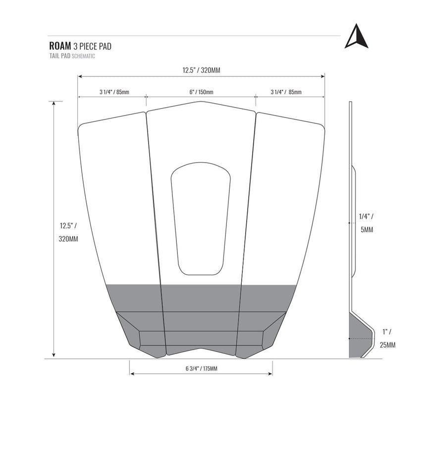 3 Stück Surfpad