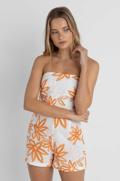 Sanctuary Floral Sem Alças - Combinação Feminina