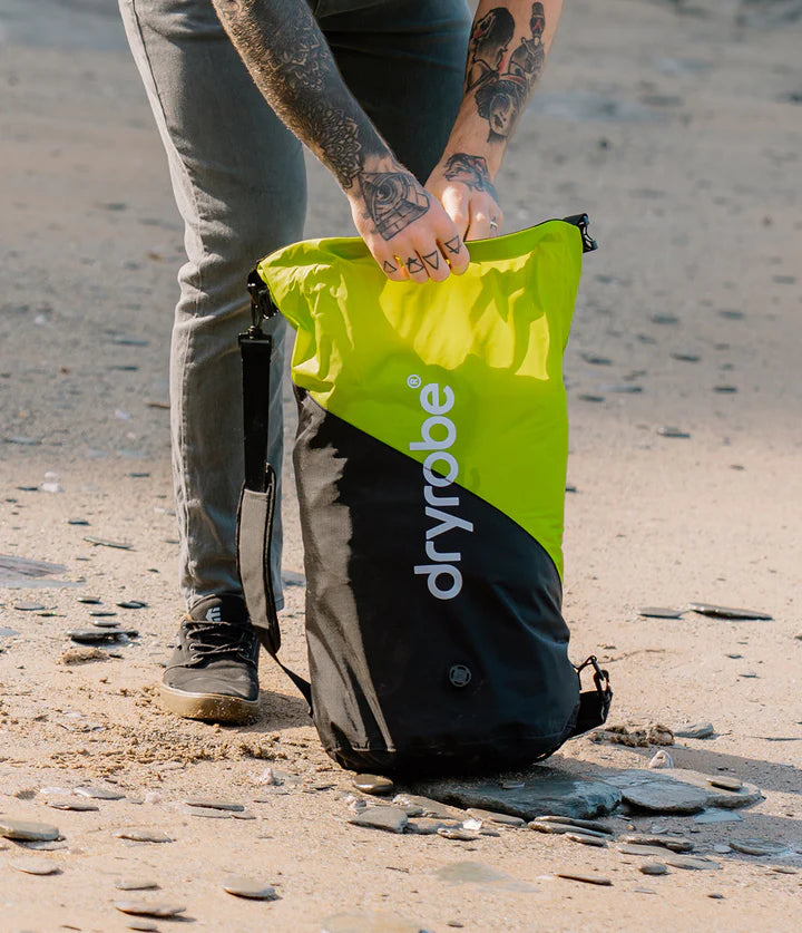 Bolsa de Compresión - Mochila Impermeable Negra Limón 33L