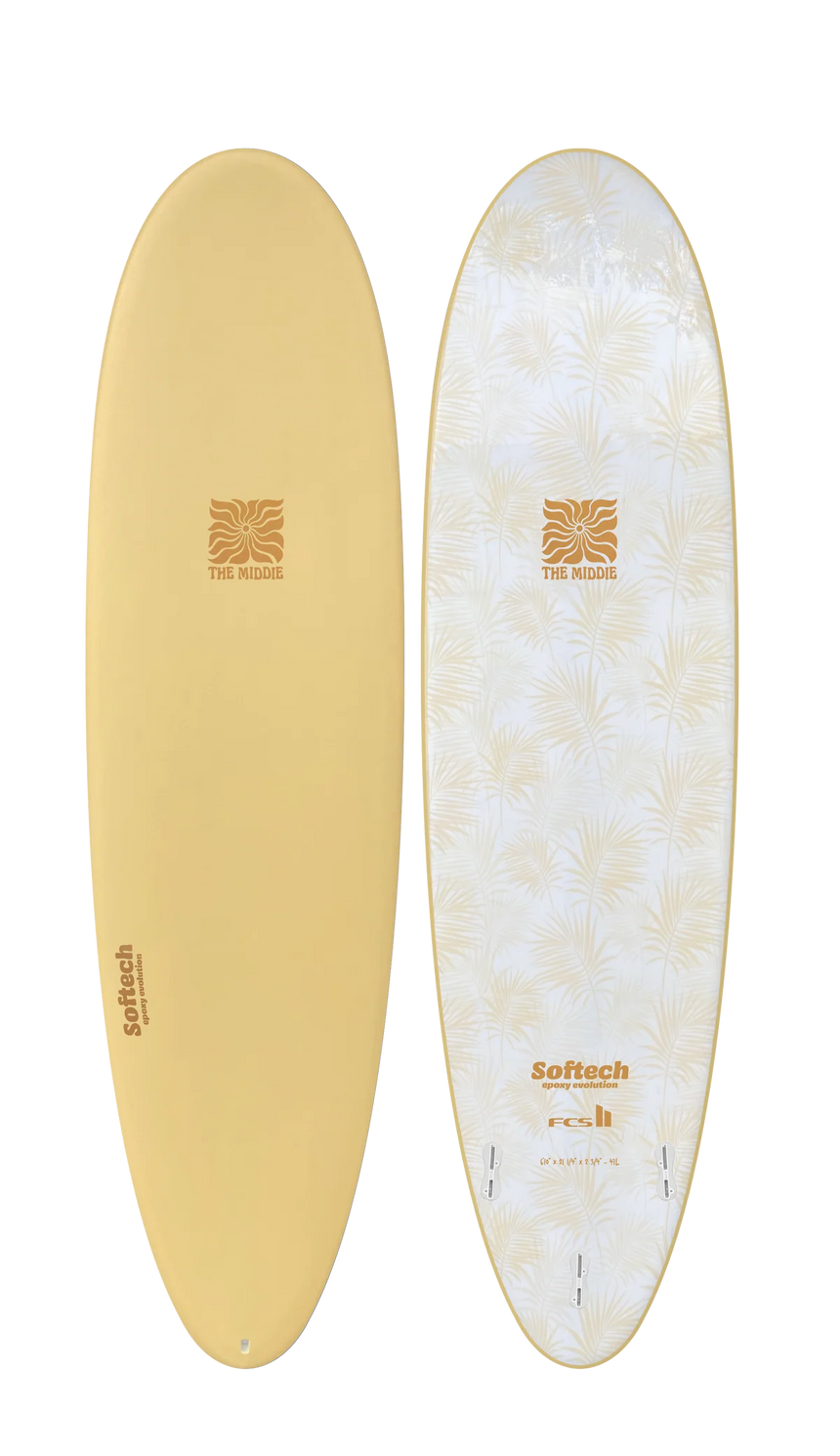 Middie Butter Palms - Softboard Surfbrett