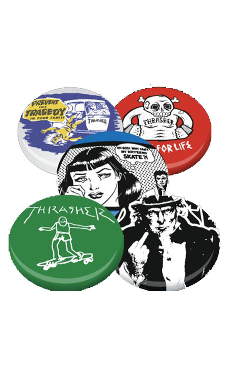 Buttons Usual Suspects Pin'S#Pin'sThrasher