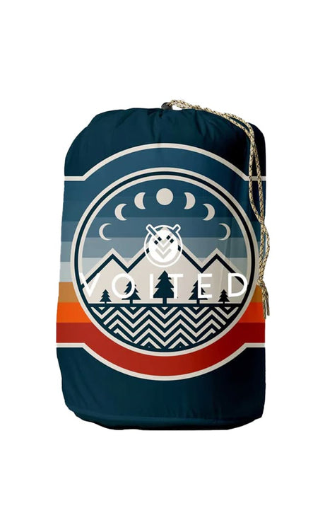 Travel Camp Vibes Green Recycled Travel Blanket