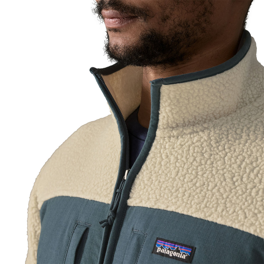 Retro Pile Patch Jacket - Veste Polaire Homme