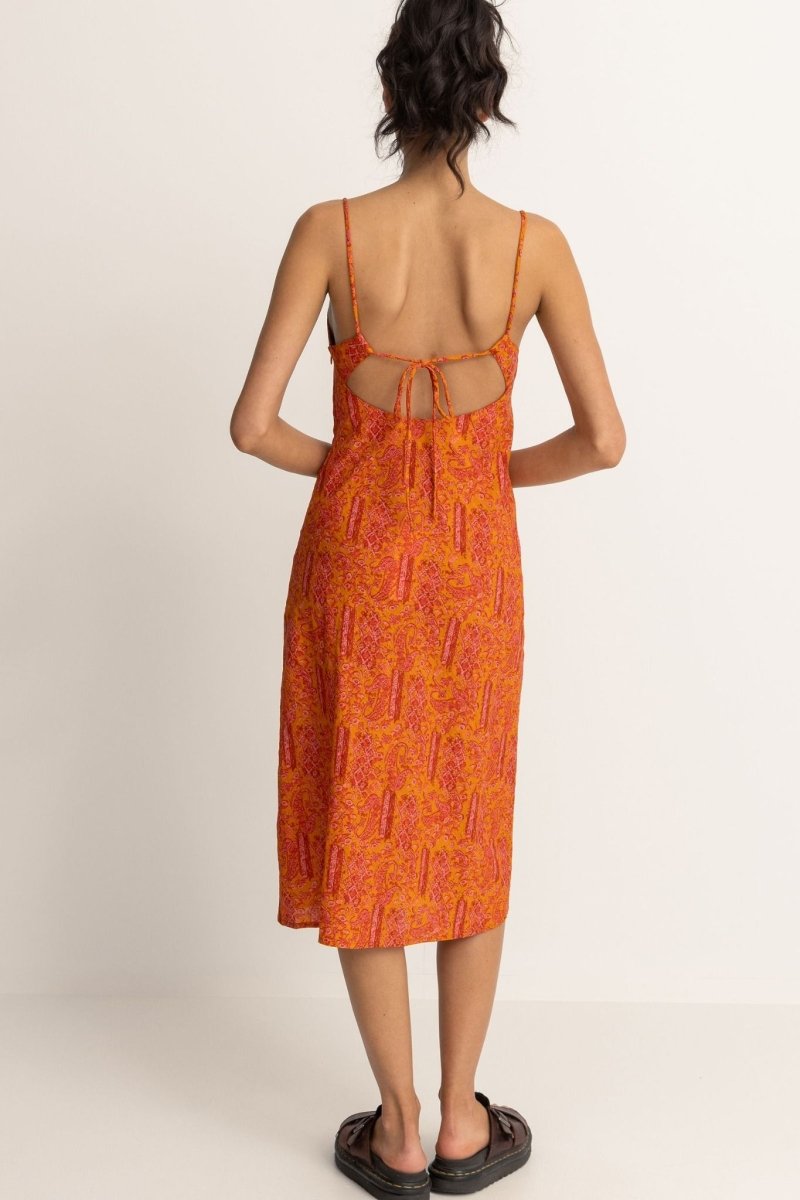 Adia Paisley Bias Cut - Robe Mi-Longue FemmeDressRhythm