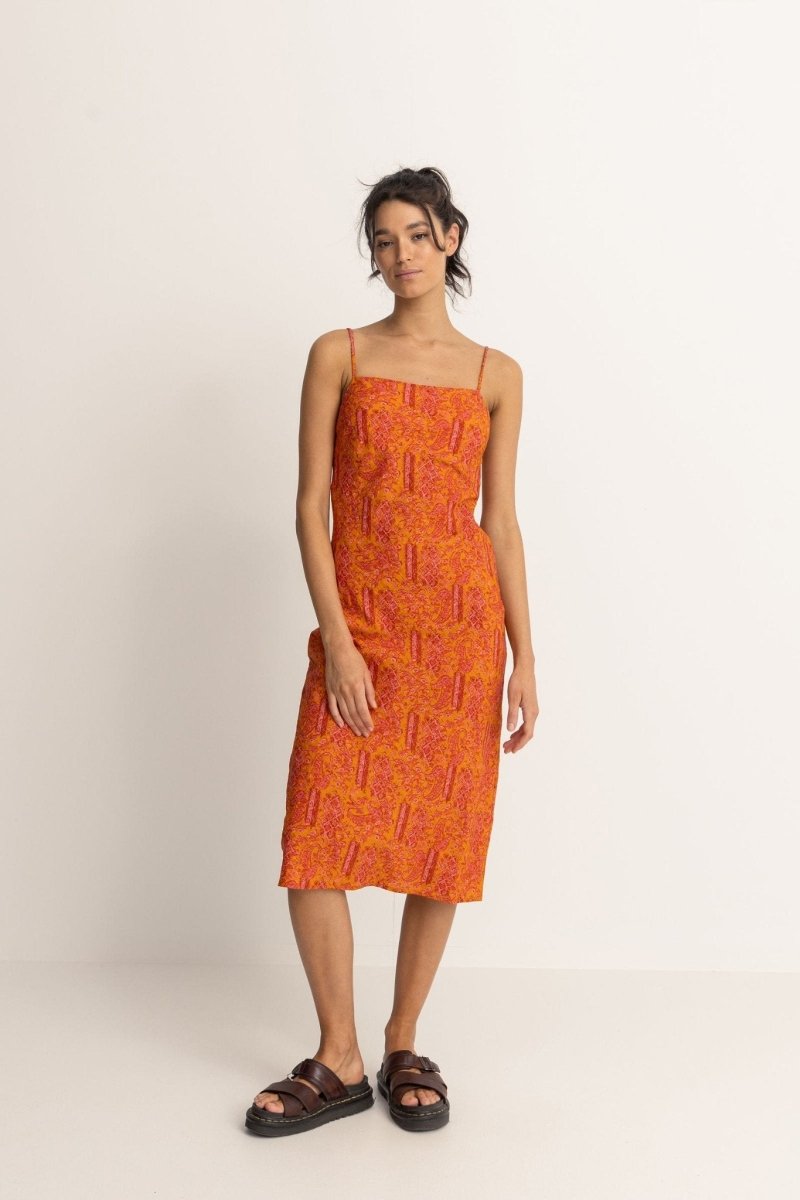 Adia Paisley Bias Cut - Robe Mi-Longue FemmeDressRhythm