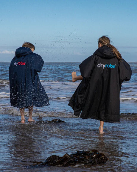 Advance Kids Changerobes - Poncho Impermeable Enfant Noir / BleuPonchosDryrobe