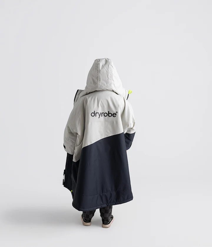 Advance Kids Changerobes - Poncho Impermeable Zippé Enfant Gris/CitronPonchosDryrobe