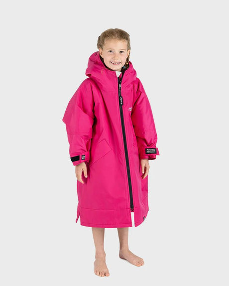 Advance Kids Changerobes - Poncho Impermeable Zippé Enfant Rose/GrisPonchosDryrobe