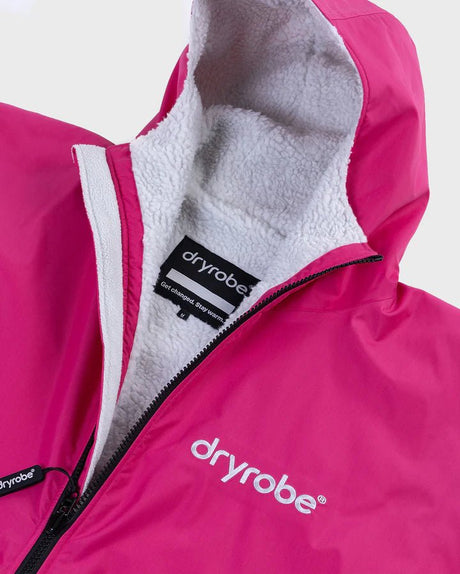 Advance Kids Changerobes - Poncho Impermeable Zippé Enfant Rose/GrisPonchosDryrobe