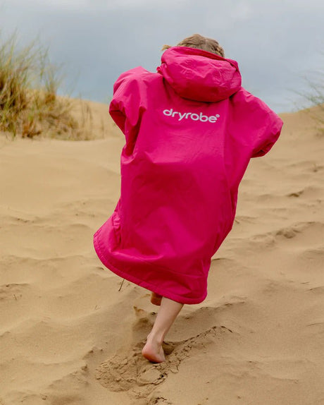 Advance Kids Changerobes - Poncho Impermeable Zippé Enfant Rose/GrisPonchosDryrobe
