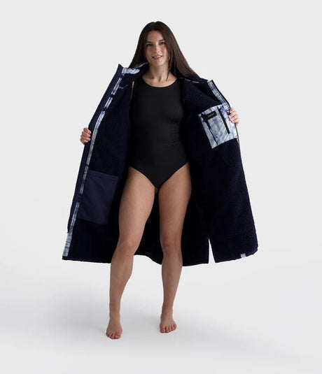 Advance - Poncho Impermeable Zippé Adulte Manches Longues BleuPonchosDryrobe