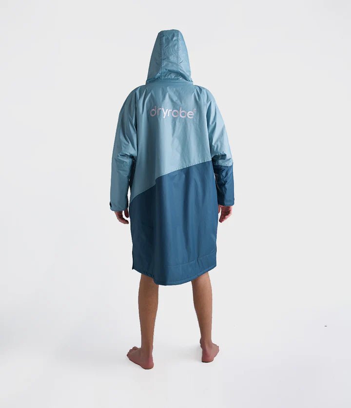 Advance - Poncho Impermeable Zippé Adulte Manches Longues Bleu / GrisPonchosDryrobe