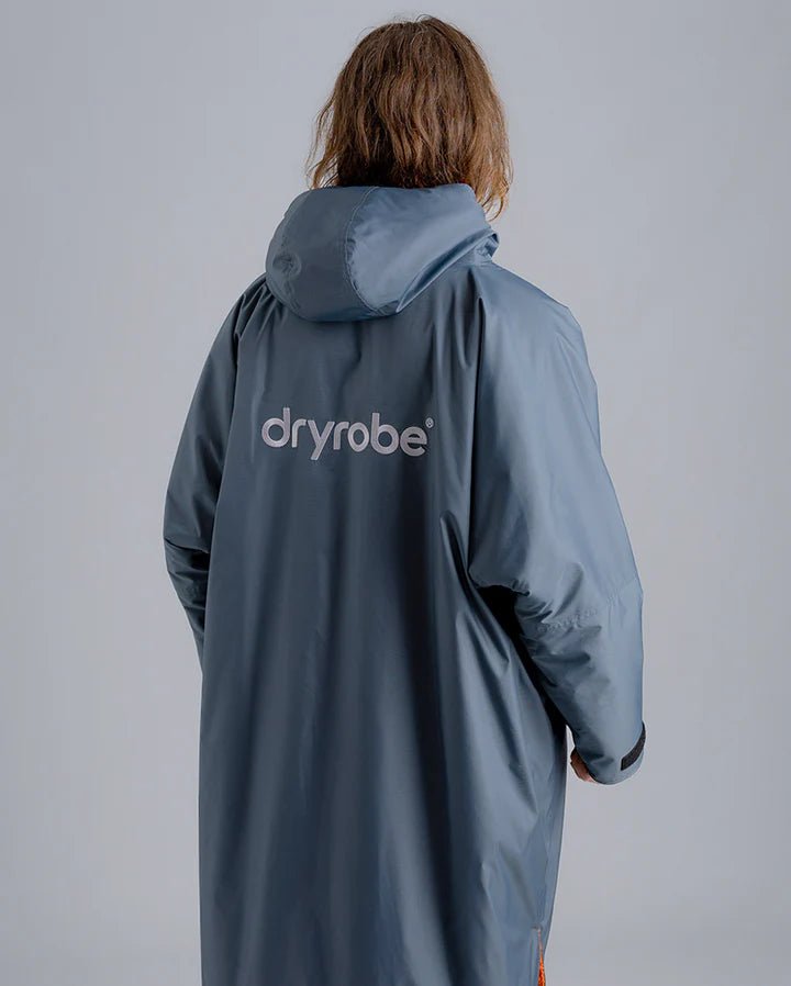 Advance - Poncho Impermeable Zippé Adulte Manches Longues Gris/OrangePonchosDryrobe
