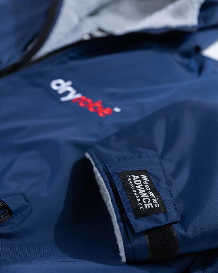 Advance - Poncho Impermeable Zippé Adulte Manches Longues Navy / GrisPonchosDryrobe