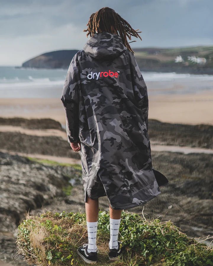 Advance - Poncho Impermeable Zippé Adulte Manches Longues Noir/CamoPonchosDryrobe