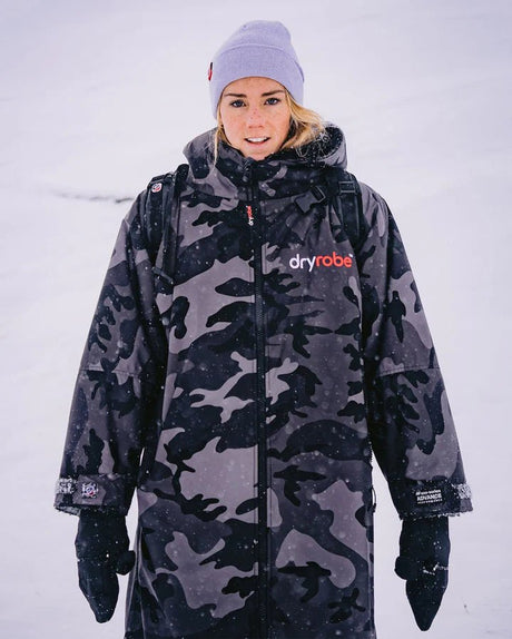 Advance - Poncho Impermeable Zippé Adulte Manches Longues Noir/CamoPonchosDryrobe