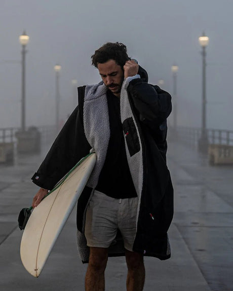Advance - Poncho Impermeable Zippé Adulte Manches Longues Noir/GrisPonchosDryrobe