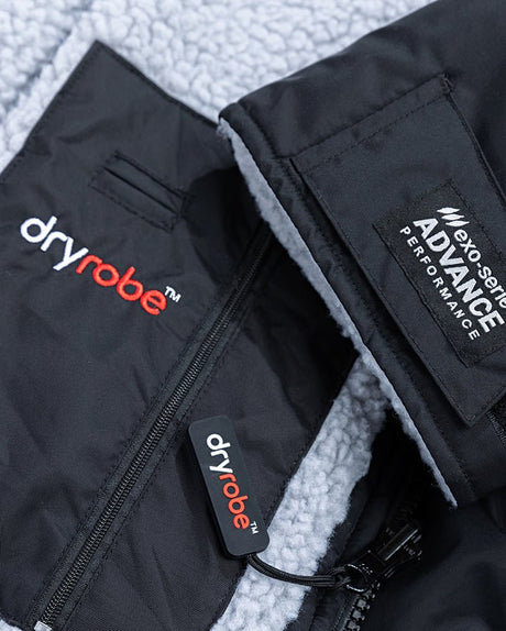 Advance - Poncho Impermeable Zippé Adulte Manches Longues Noir/GrisPonchosDryrobe