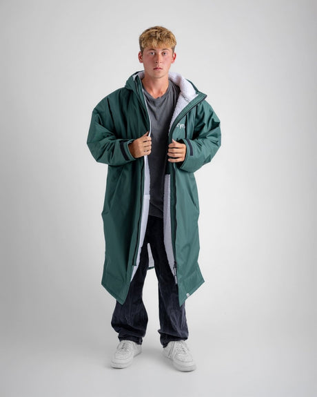 Advance - Poncho Impermeable Zippé Adulte Manches Longues VertPonchosDryrobe