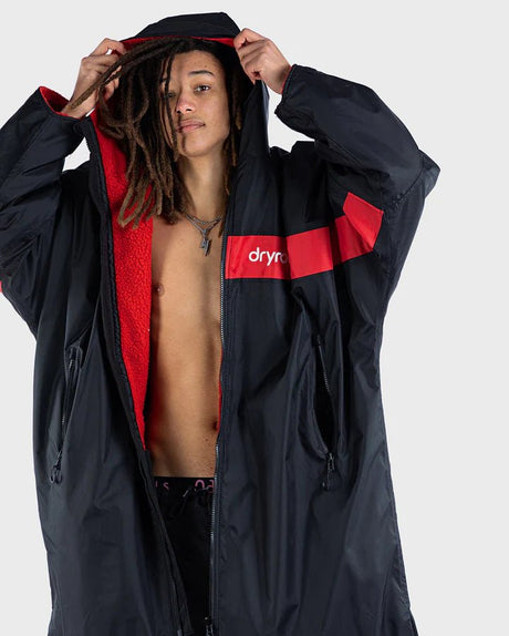 Advance - Poncho Impermeable Zippé Adulte ML Remix Noir / RougePonchosDryrobe