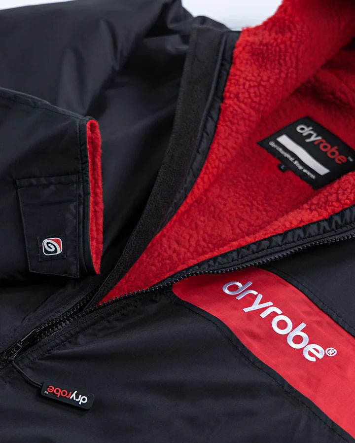 Advance - Poncho Impermeable Zippé Adulte ML Remix Noir / RougePonchosDryrobe