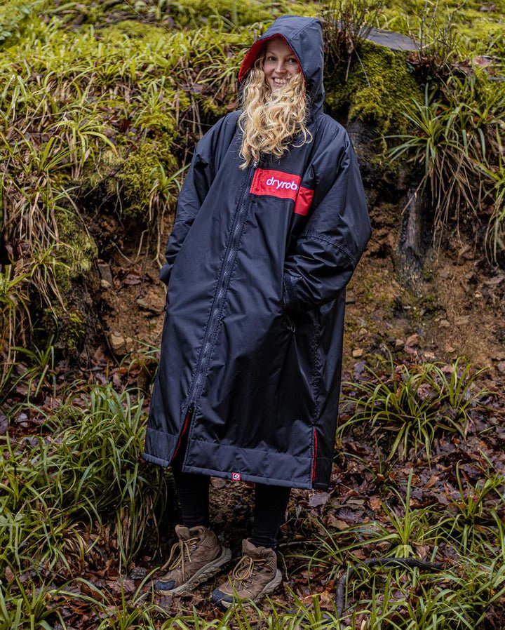 Advance - Poncho Impermeable Zippé Adulte ML Remix Noir / RougePonchosDryrobe