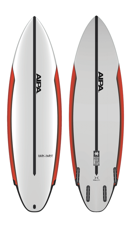 Aipa The Dark Horse DualCore Futures - Planche Surf ShortboardShortboardSurftech