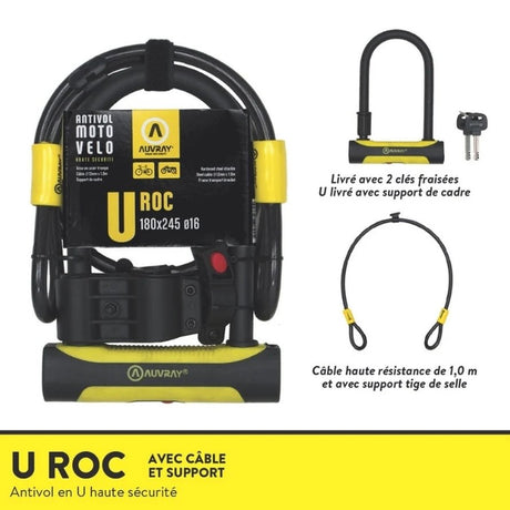 Antivol U 180X245 D.14+Cable100 D12SecurityVoltaway