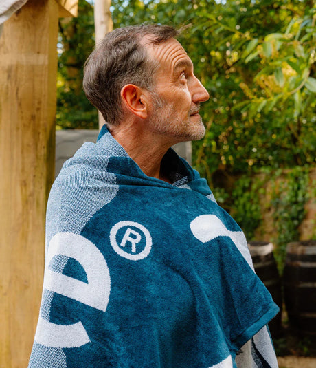 Beach Towel - Serviette De Plage Bleu Noir CamoServiettesDryrobe