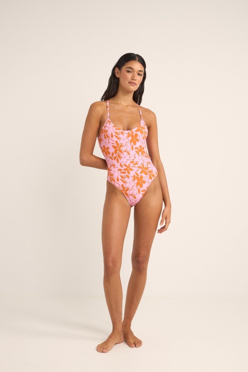 Bora Bora Floral Cross Back One Pie FemmeMaillots De BainRhythm