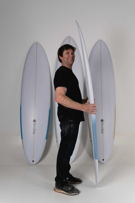 Bradley Nomad Fins Single + 2 Futures x 3 - Mid - LengthFunboard / HybrideBradley