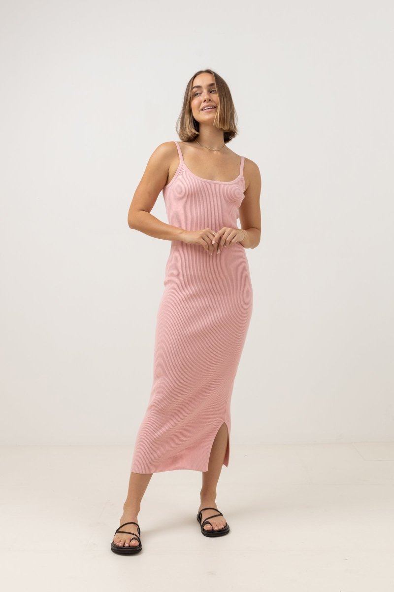 Capri Knit - Robe Mi-Longue Femme#DressRhythm