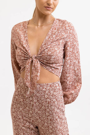 Carmella Tie - L/S Top FemmeDébardeursRhythm