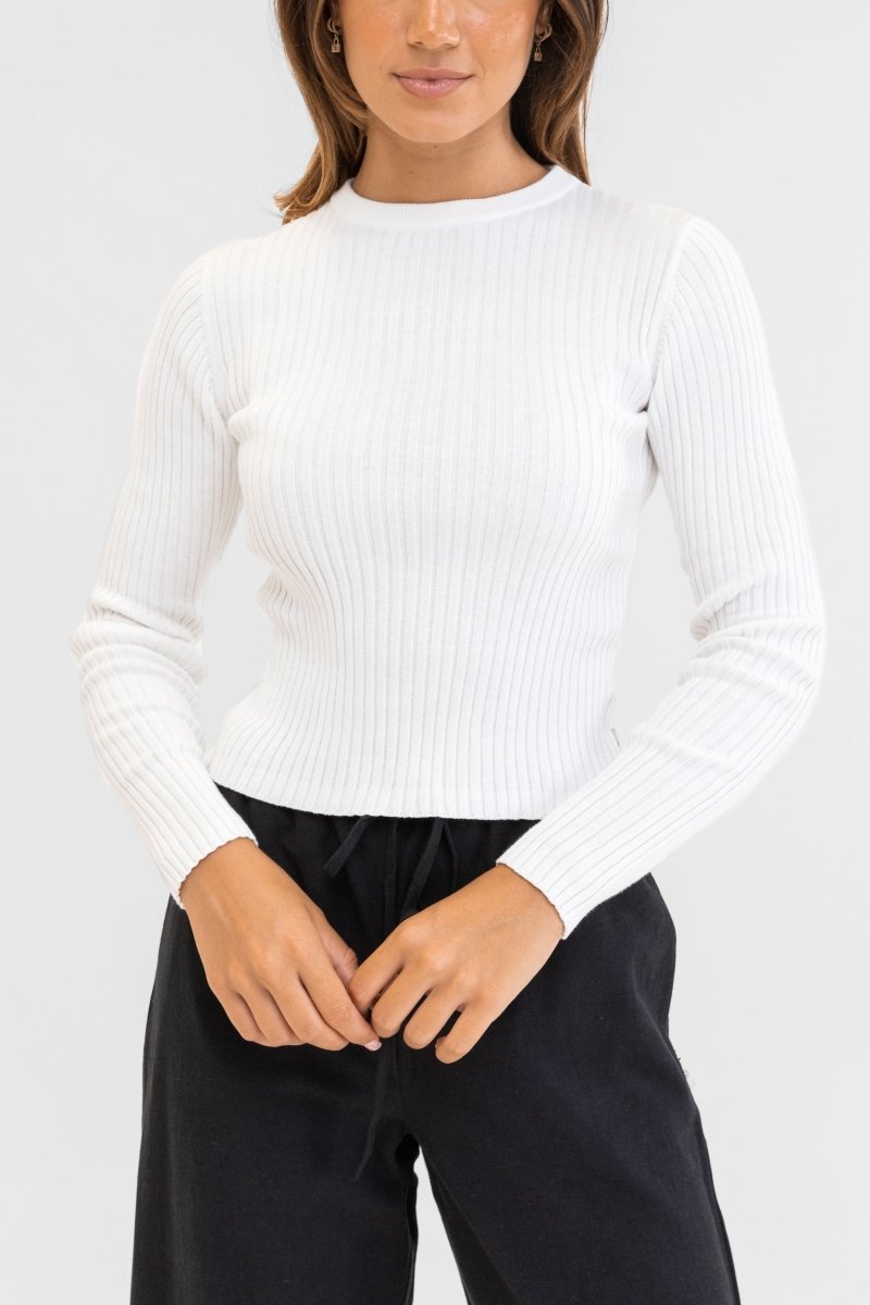 Classic Knit - L/S Top FemmeDébardeursRhythm