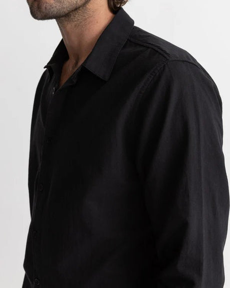 Classic Linen - Chemise Manches Longues HommeChemisesRhythm