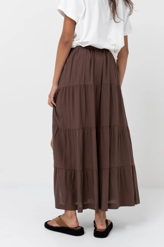 Classic Tiered Maxi Skirt Femme#SkirtRhythm