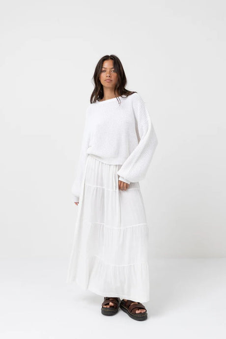 Classic Tiered Maxi Skirt Femme#SkirtRhythm