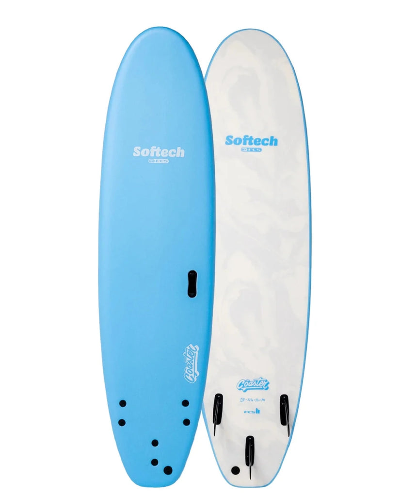 Coaster FCS II Sky Blue - Planche De Surf SoftboardSoftboardSoftech