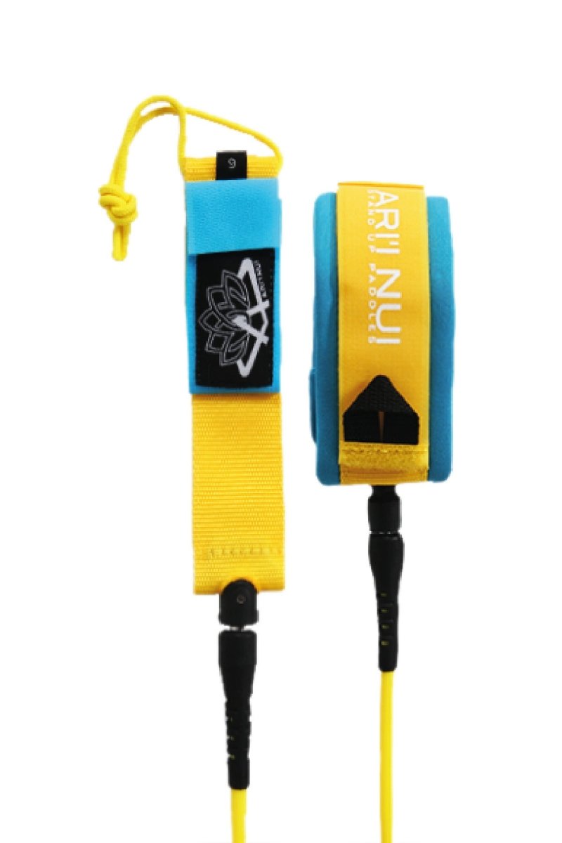 Coiled 9mm - Leash De Paddle Genou 9"0LeashsAri'inui