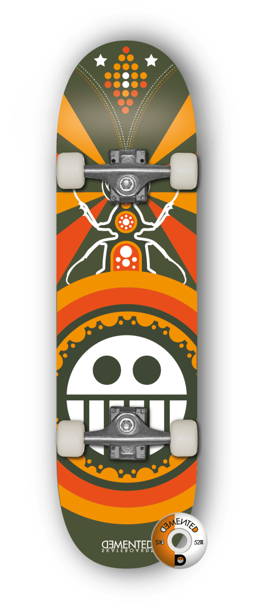 DEMENTED PRO SKATEBOARDCompleteDemented