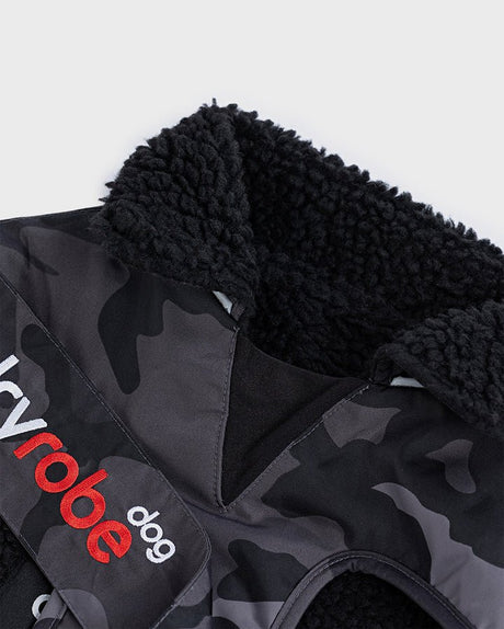 Dog Coat - Veste pour chien Noir Camo /NoirPonchosDryrobe