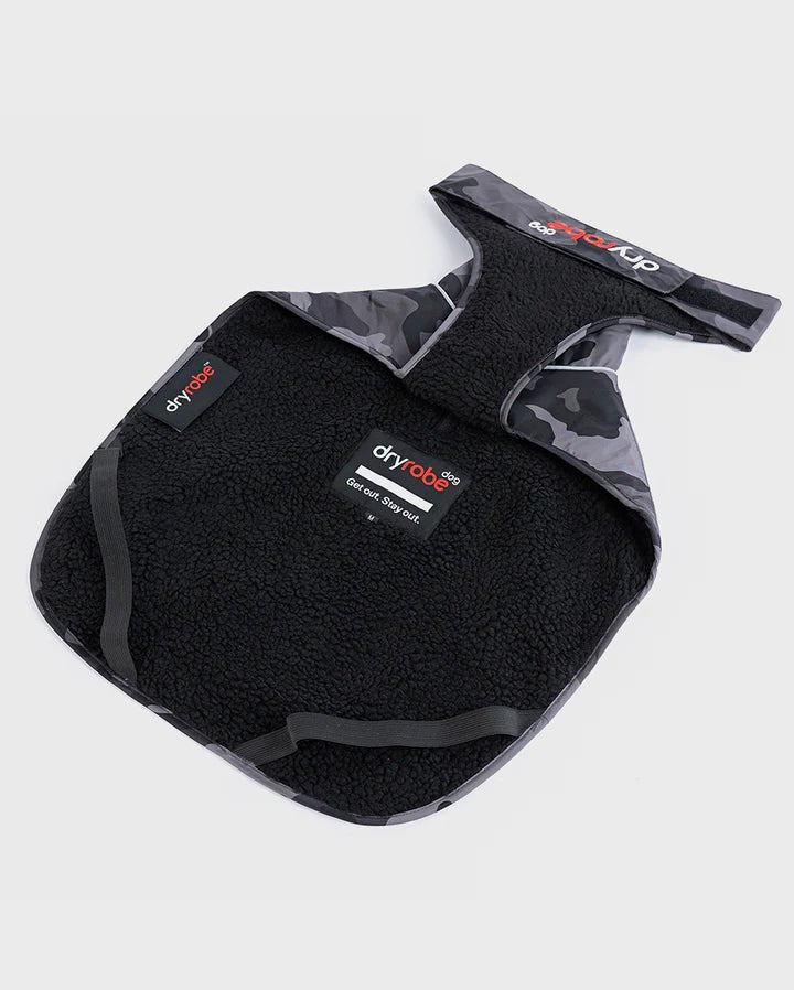 Dog Coat - Veste pour chien Noir Camo /NoirPonchosDryrobe