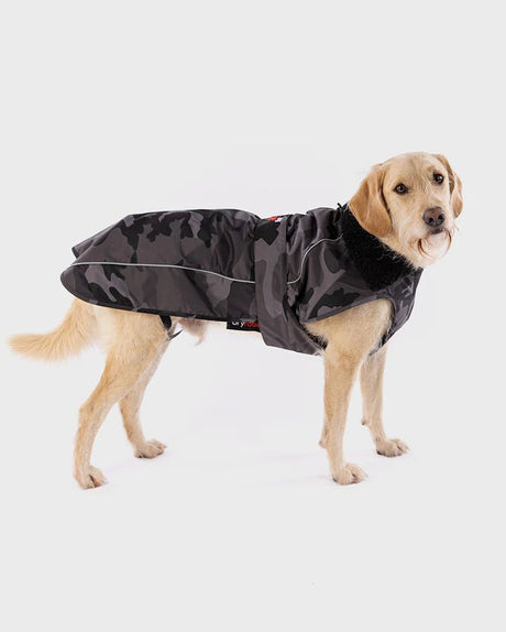 Dog Coat - Veste pour chien Noir Camo /NoirPonchosDryrobe