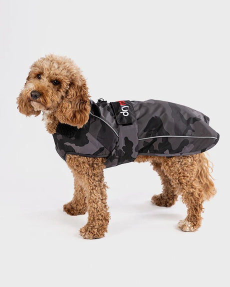 Dog Coat - Veste pour chien Noir Camo /NoirPonchosDryrobe