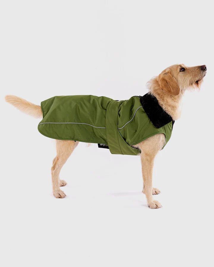 Dog Coat - Veste pour chien Vert / NoirPonchosDryrobe
